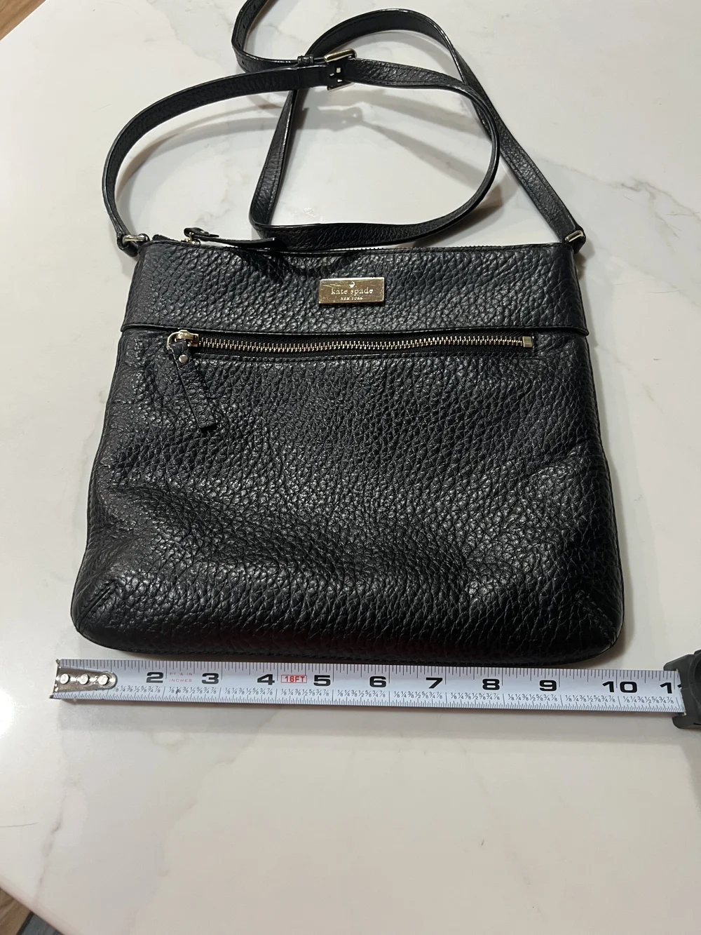 Kate Spade Black Pebbled Leather Crossbody Bag